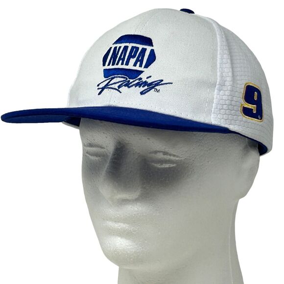 NASCAR NAPA Racing Chase Elliott Hat Cap White Motorsports Strapback 6 Panel - Picture 1 of 8